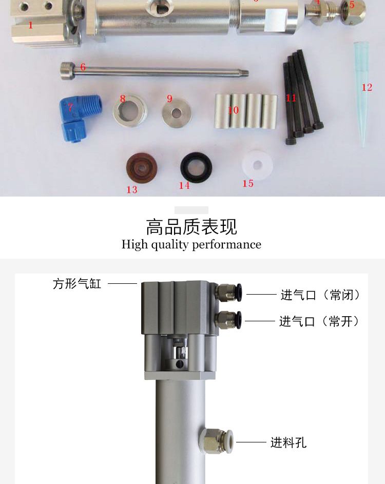 大流量氣動點膠閥